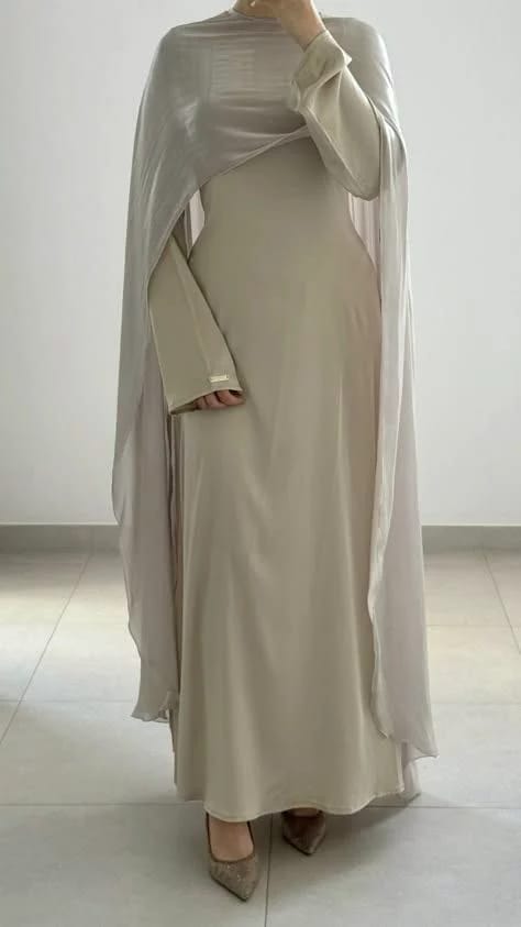 Abaya Cape Voile Beige