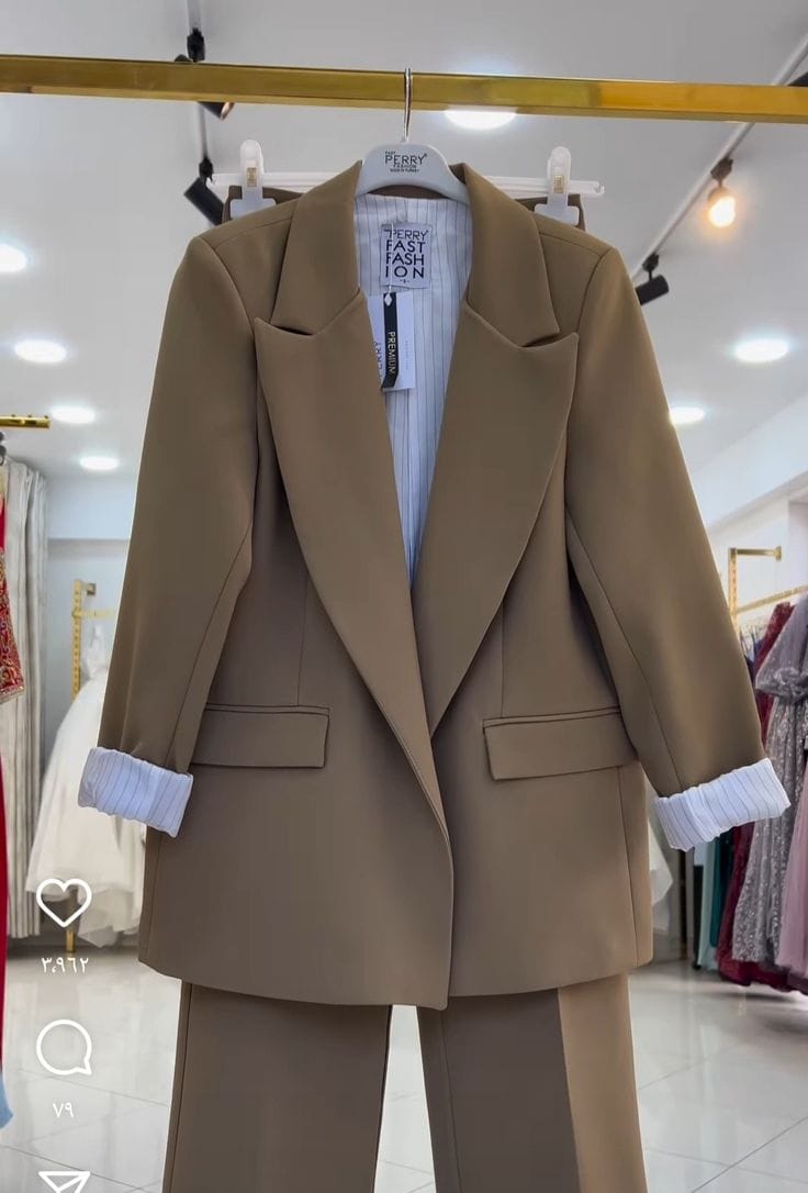 Tailleur Blazer Camel